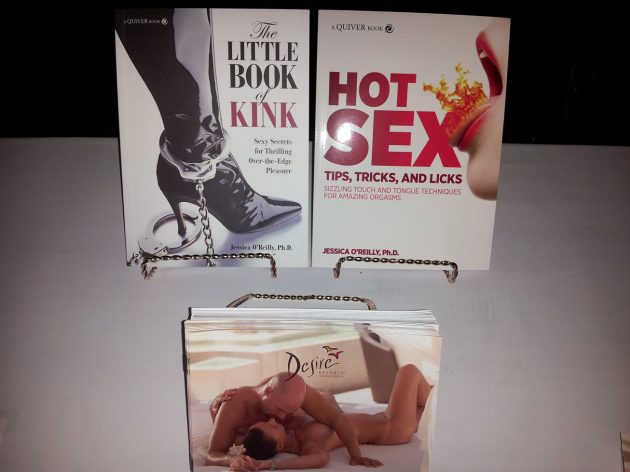 Dr. Jess's books at the Calgary Taboo Show
